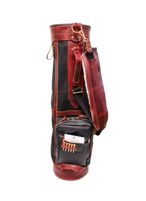 8 Premium Leather Sunday Style Golf Bag