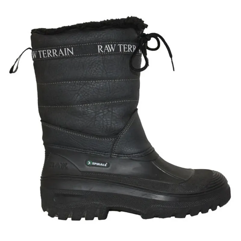 Aquarius Raw Terrain Fleece Lined Boots - Black