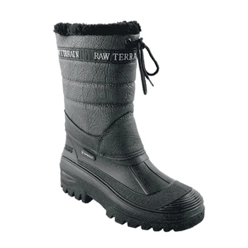 Aquarius Raw Terrain Fleece Lined Boots - Black