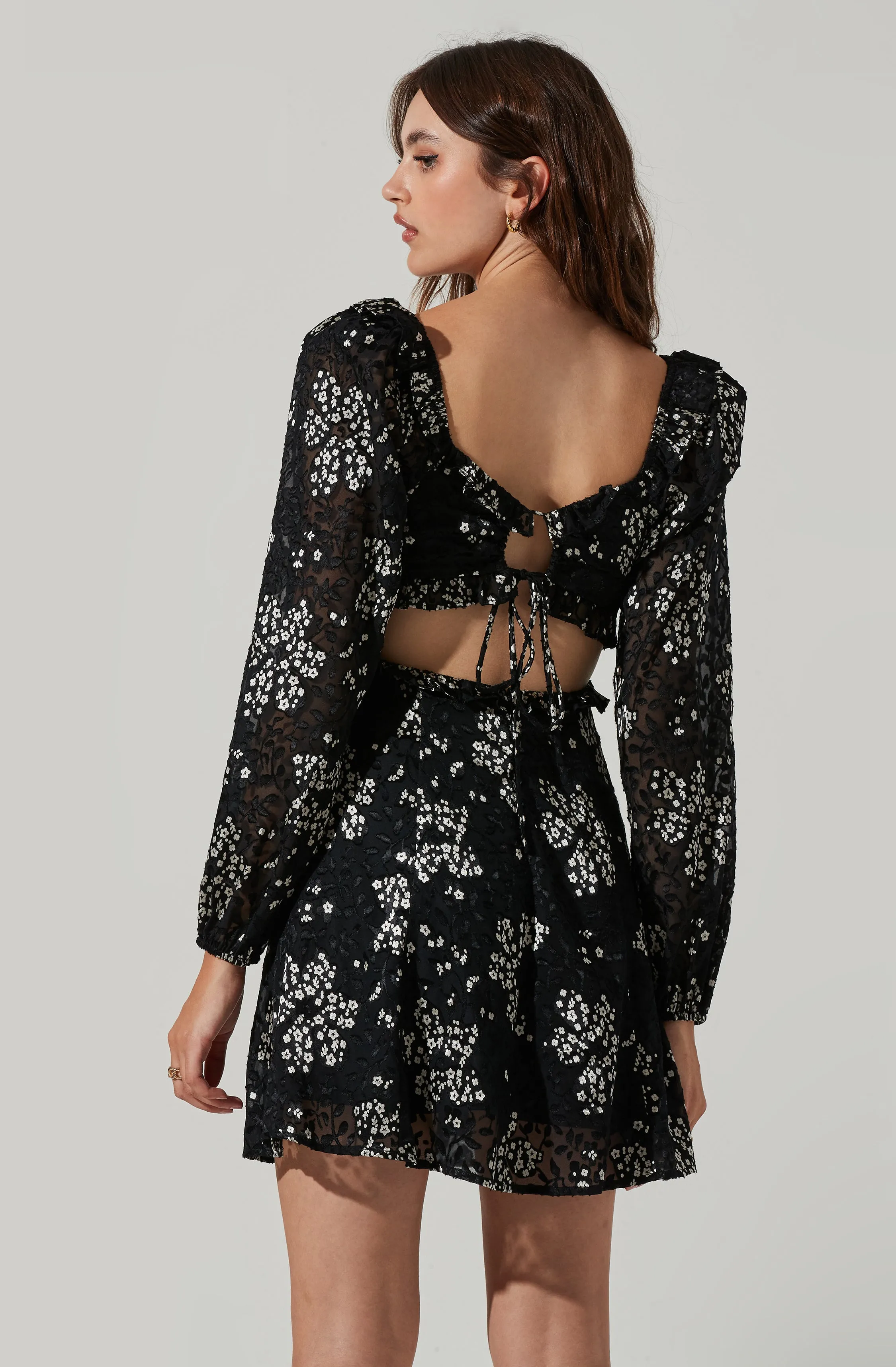 Avila Floral Cutout Mini Dress