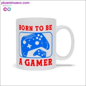 Born to be a gamer White Mugs