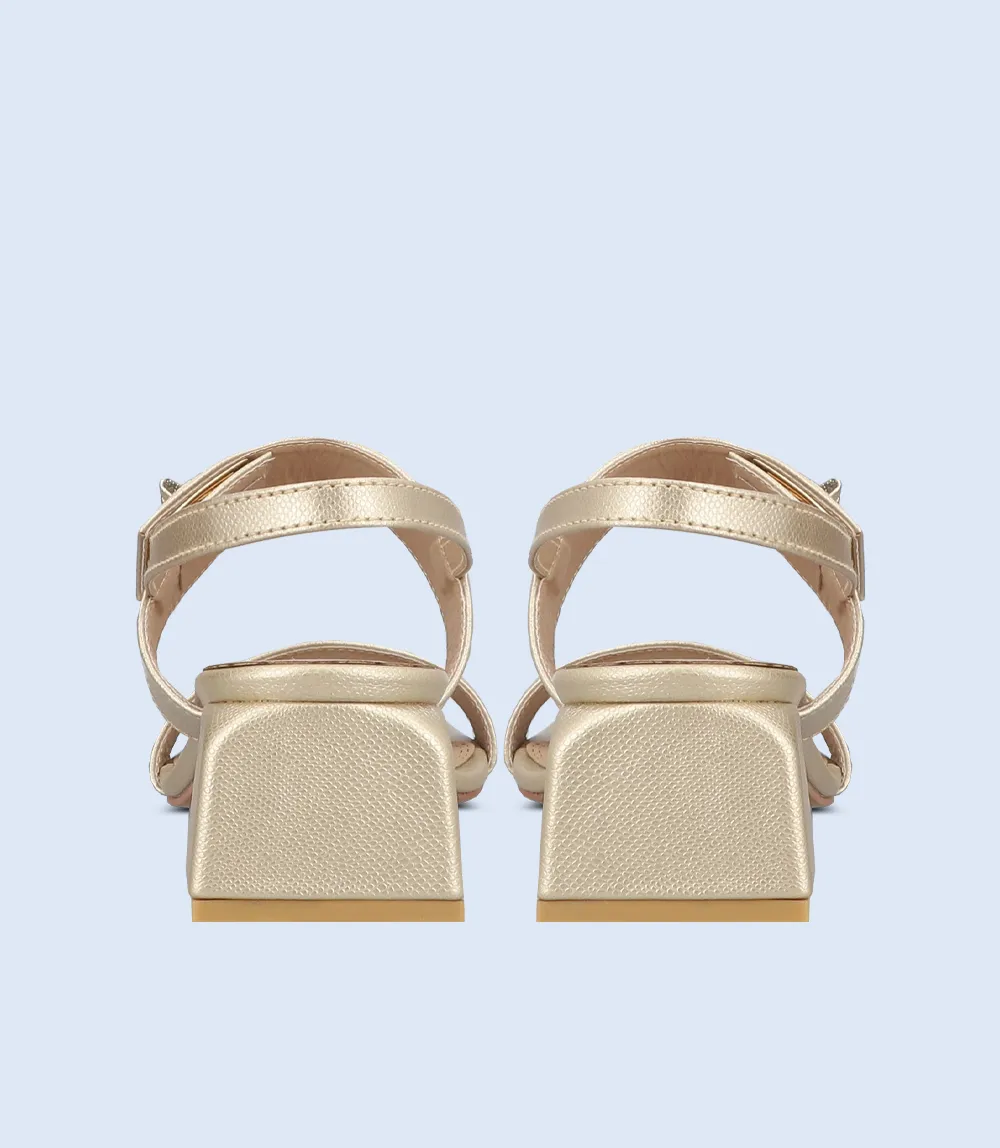 BW9391-GOLDEN-Women Sandal Heel