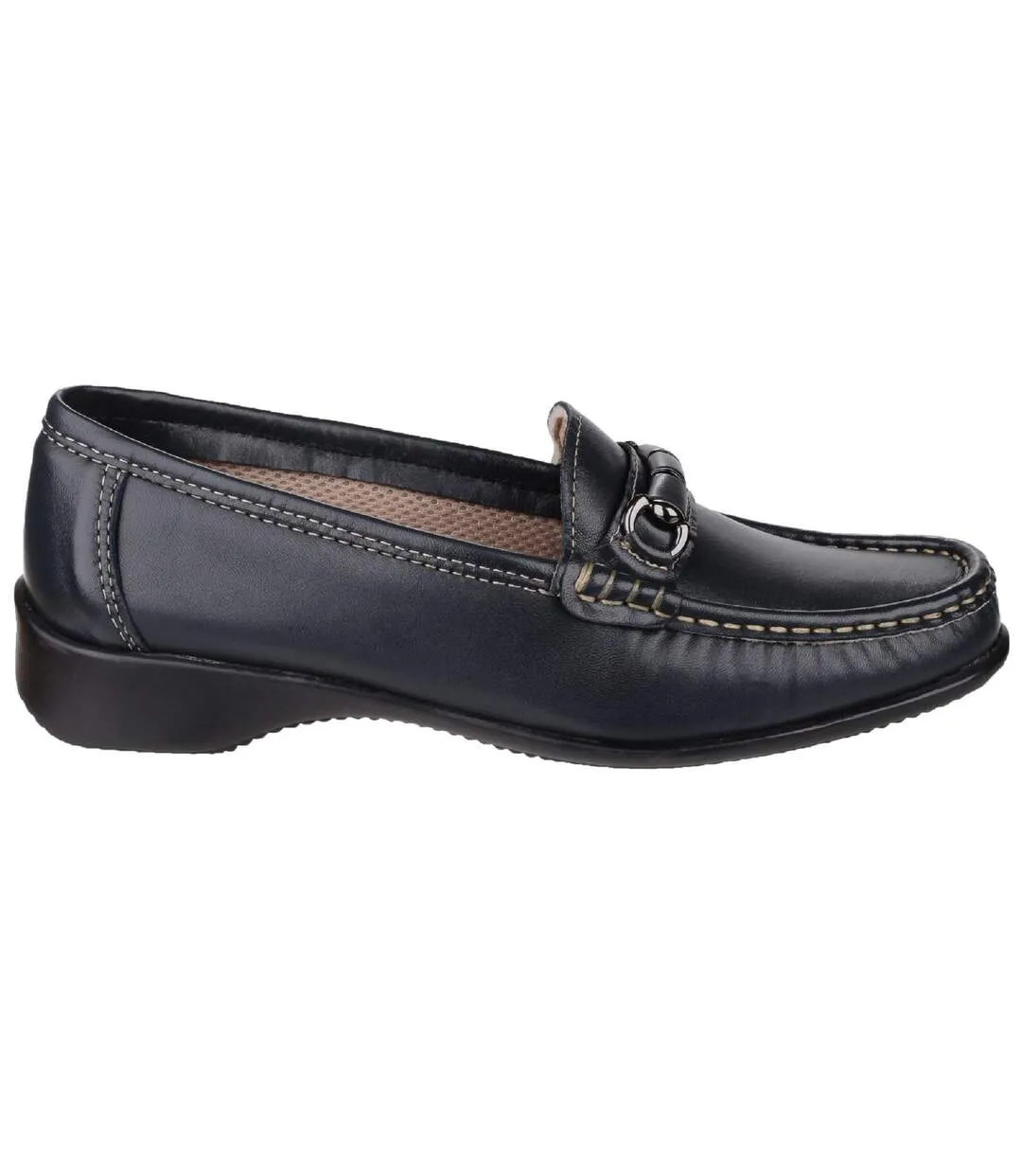 Cotswold Barrington Ladies Loafer Slip On Shoes (Black) - UTFS2876