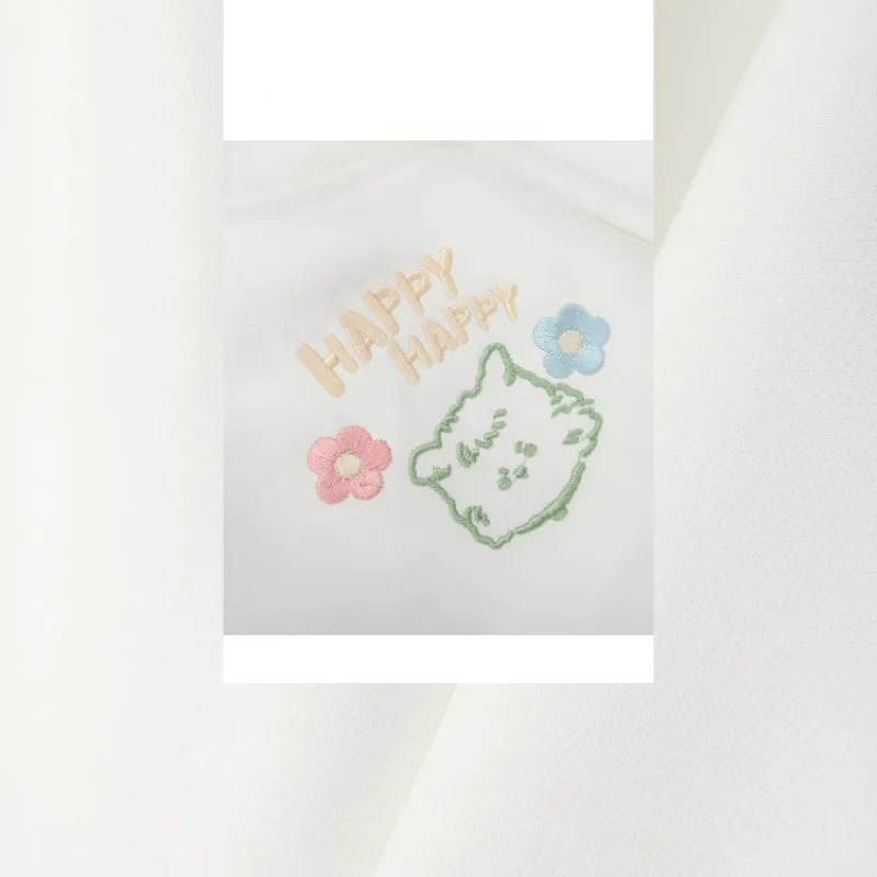 Cute Spring White Bear Shorts MK19174