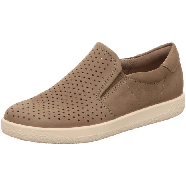 Ecco comfortable slippers for women brown