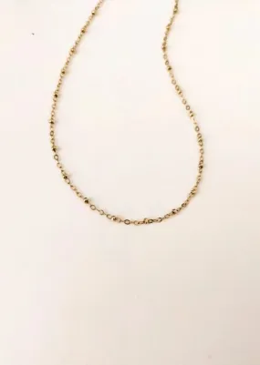 Gold Satellite Chain Choker Necklace by Layer the Love