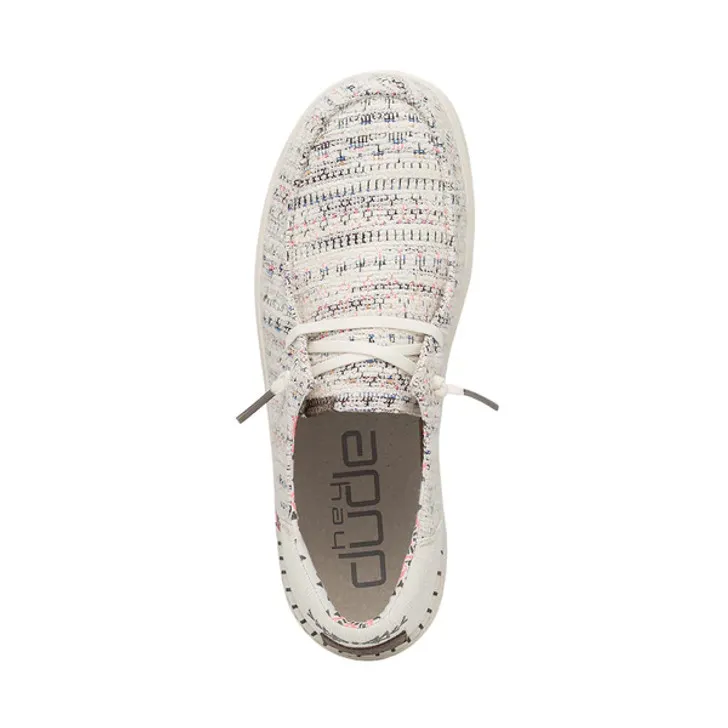 Hey Dude Womens Wendy Rise Slip On Shoes- Boho White