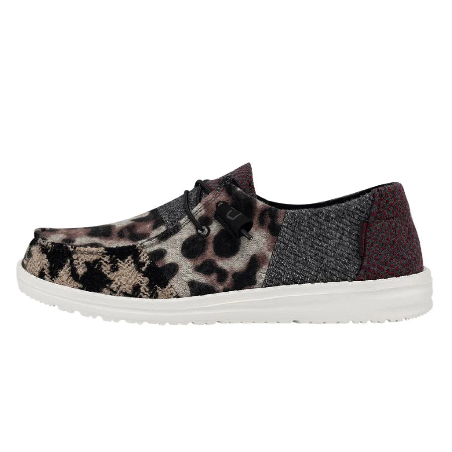 Hey Dude Womens Wendy Slip On Shoes- Patchwork Java