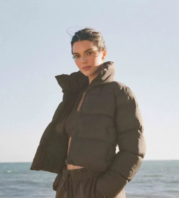 Kendall Jenner Brown Puffer Jacket - Puffer jackets