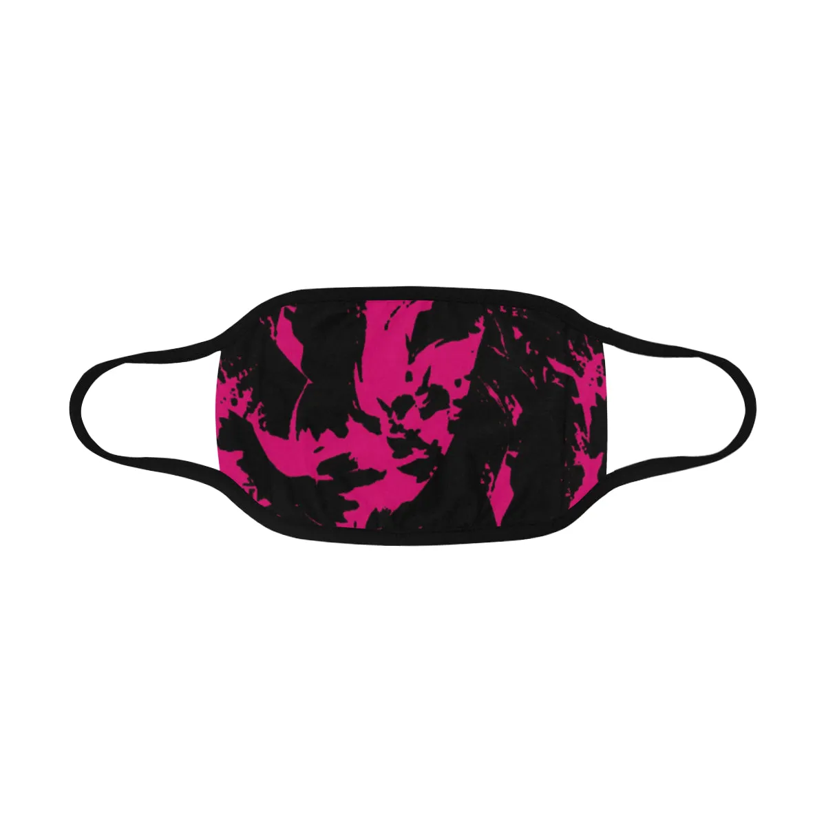 Pink and Black Graffiti Splatter Mouth Mask *Ready To Ship*