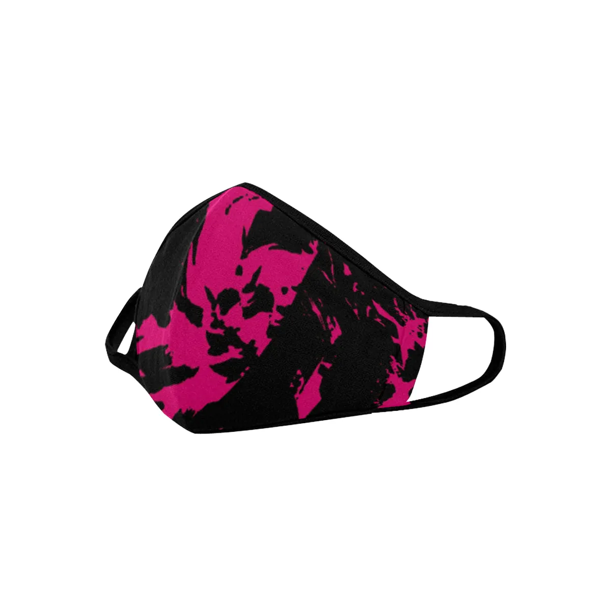 Pink and Black Graffiti Splatter Mouth Mask *Ready To Ship*