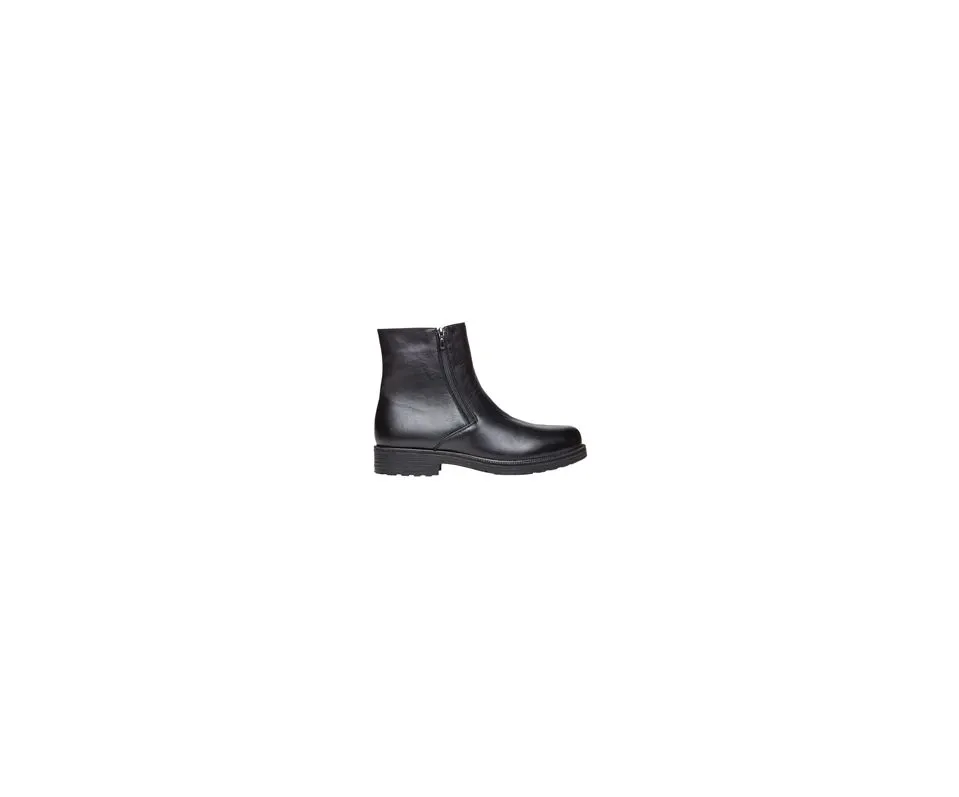 Propet Troy Twin-Zipper Dress Boot - Black