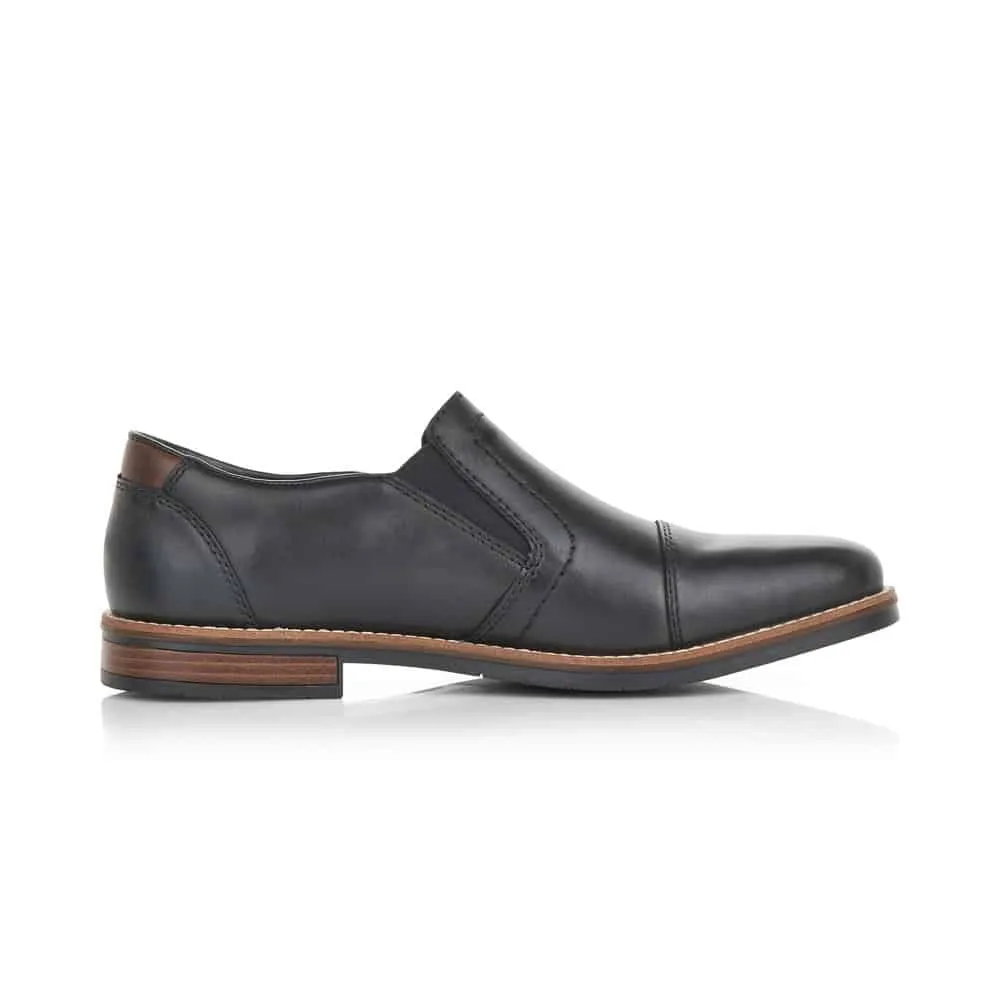 Rieker Mens Slip On Shoes - Black