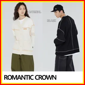 ROMANTIC CROWN  |Unisex Street Style Cotton Cardigans