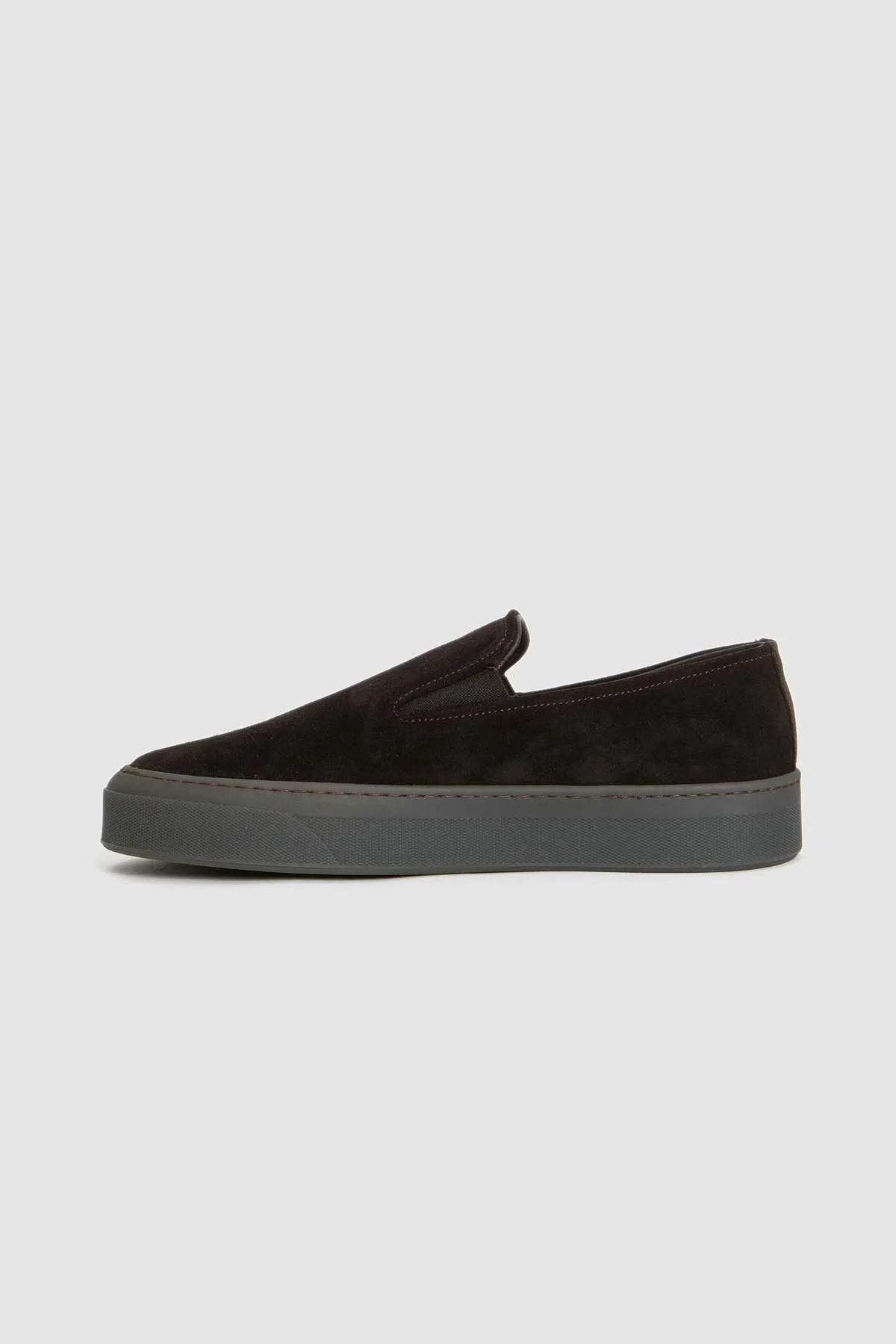 Slip On Shoes - Suede Coffee