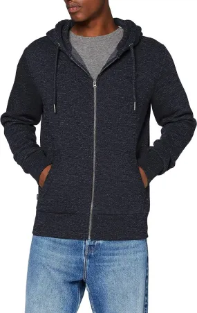 Superdry Orange Label Zip Up Hooded Sweatshirts Eclipse Navy